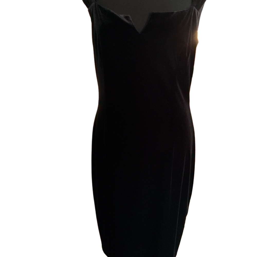 David Meister Velvet Cocktail Dress